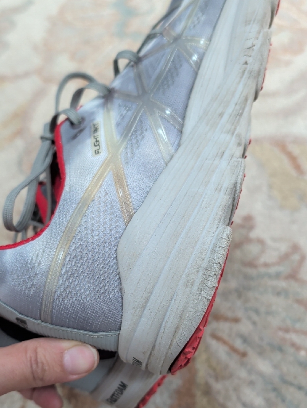 The North Face Flight RKT Men’s Gray/Red Trail Running Shoes - Picture 4 of 8